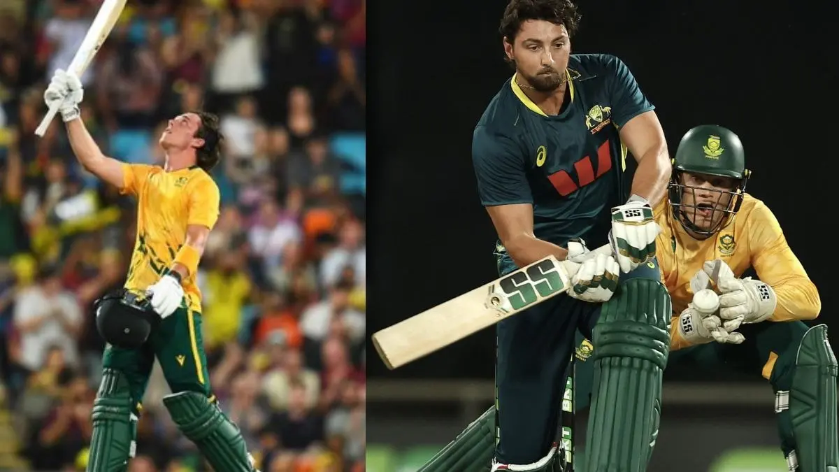 dewald brevis brilliant century as south Africa ends Australia 9 matches winning streak in t20i