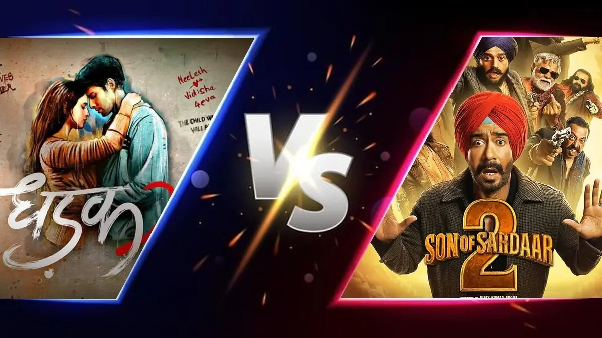 Dhadak 2 vs Son of Sardaar 2 box office day 1