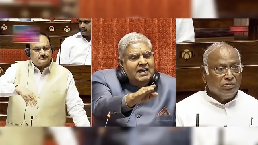 धनखड़ ने एनजेएसी के मुद्दे पर चर्चा के लिए नड्डा और खरगे के साथ बैठक की Dhankhar held a meeting with Nadda and Kharge to discuss the NJAC issue