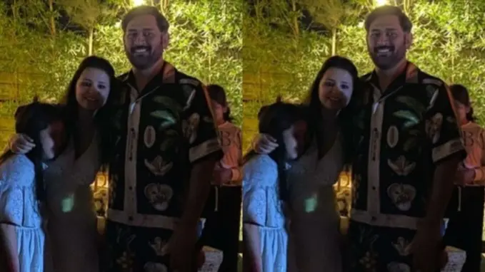 Dhoni New Year Celebration