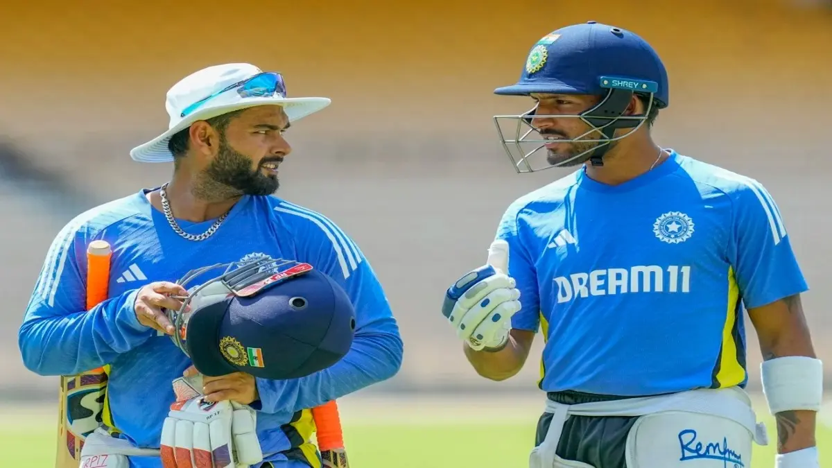 Ahead of England Series, Dhruv Jurel Sends Strong Message To Gautam Gambhir With Hat-trick Of Fifties For India A Dhruv Jurel with Rishbh Pant during a practice session