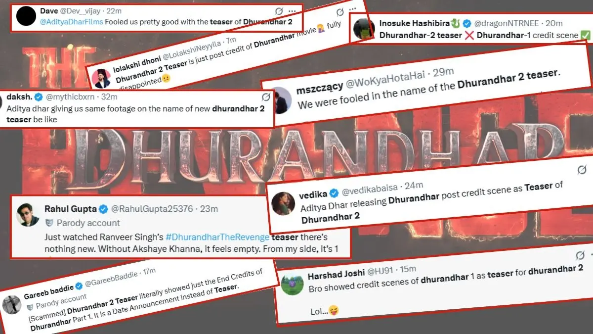 Dhurandhar 2 Teaser Out: Excited Ranveer Singh Fans Feel 'Cheated' By Aditya Dhar, Claim Sequel's First Look 'Shows Nothing New' Dhurandhar 2 Teaser disappoints fans