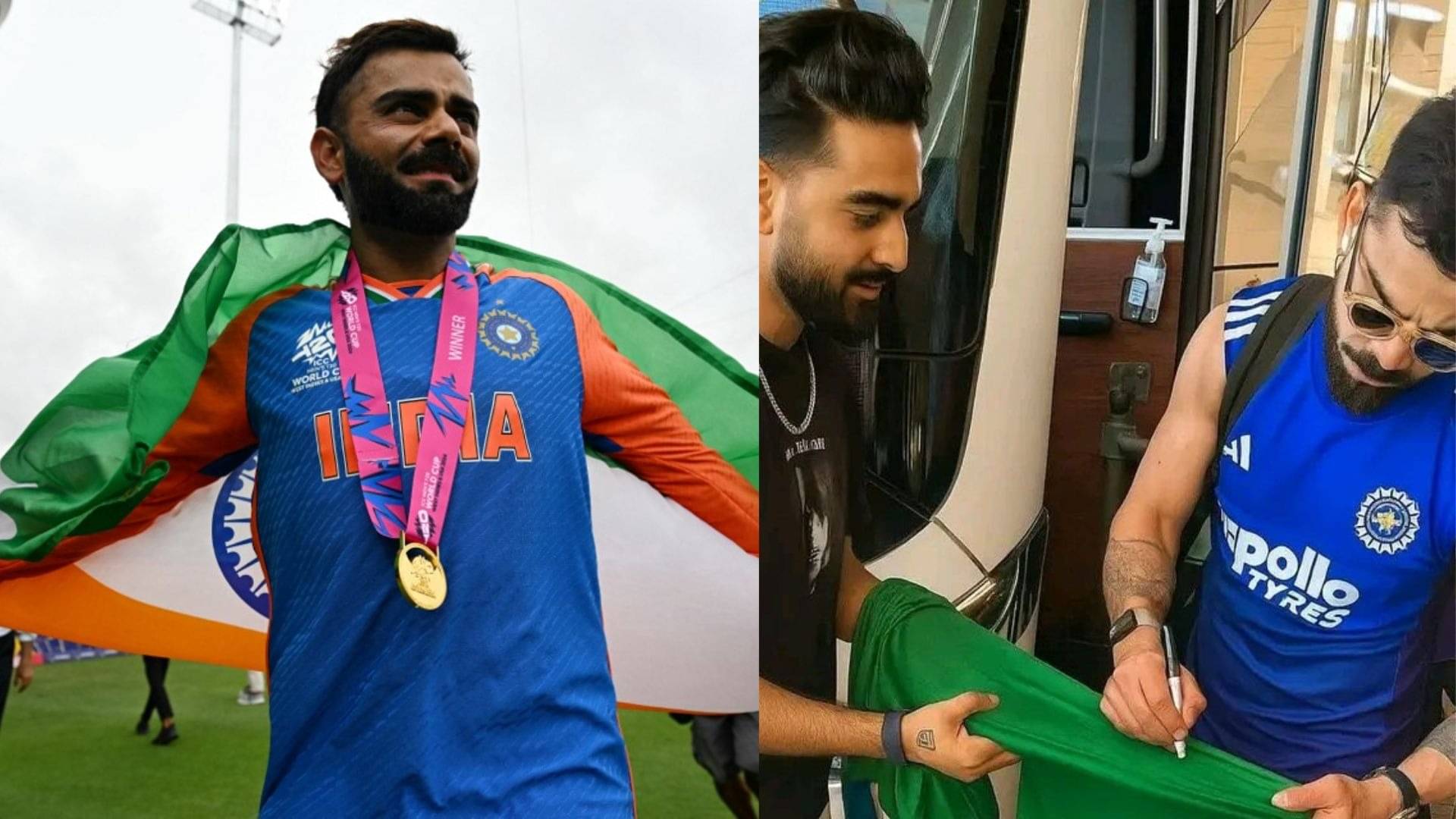 did virat kohli sign on pakistan flag during giving autograph to fan know the truth