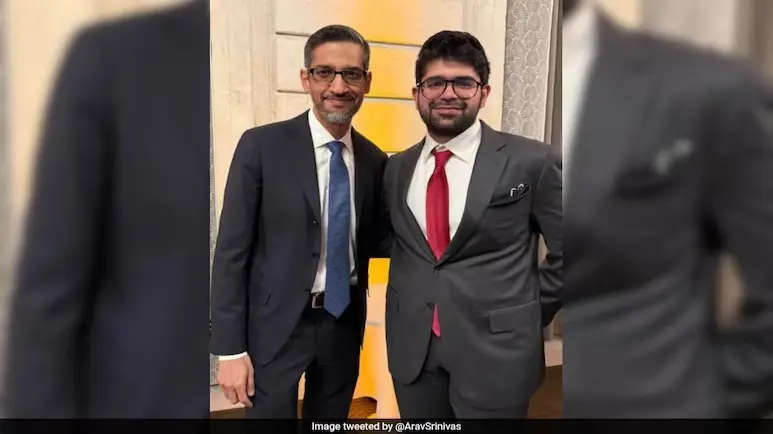 ‘Did You Speak In Tamil?’ Social Media Charmed Over Sundar Pichai and Aravind Srinivas’ Paris Meet ‘Did You Speak In Tamil?’ Social Media Charmed Over Sundar Pichai and Aravind Srinivas’ Paris Meet