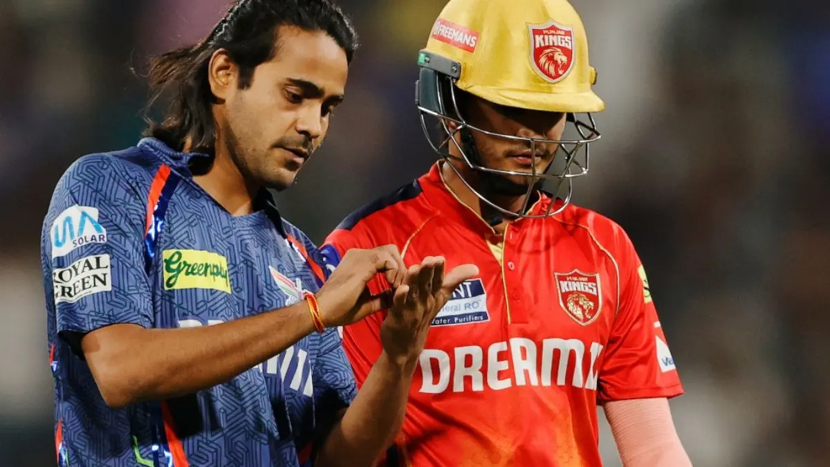 digvesh rathi fined 25 percent of match fees for notebook celebration during pbks vs lsg match