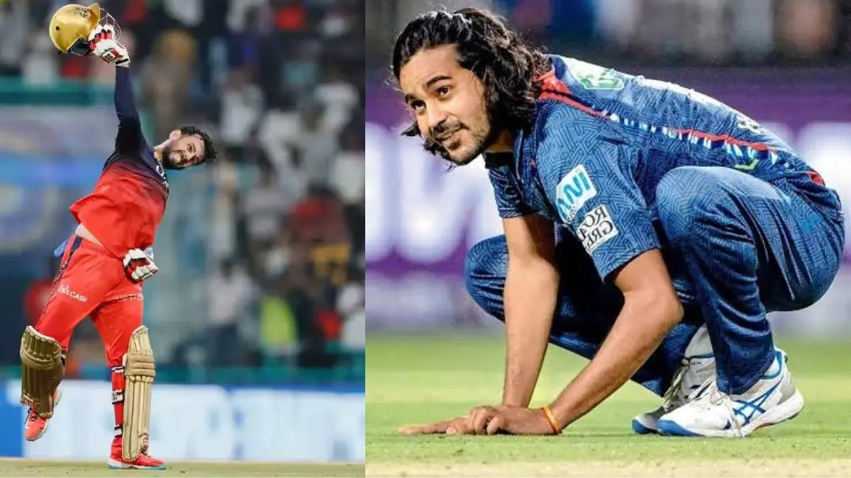 digvesh rathi notebook celebration turns into sorrow because of no ball jitesh sharma hits on six next ball