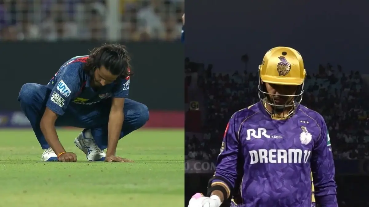 Digvesh Rathi Writes Off Sunil Narine, Brings Back The Notebook Celebration Despite Being Sanctioned By IPL Digvesh Rathi, Sunil Narine
