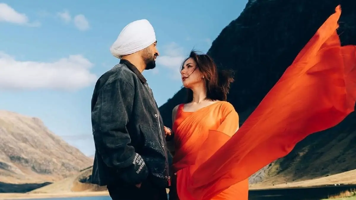 Diljit Dosanjh and Hania Aamir