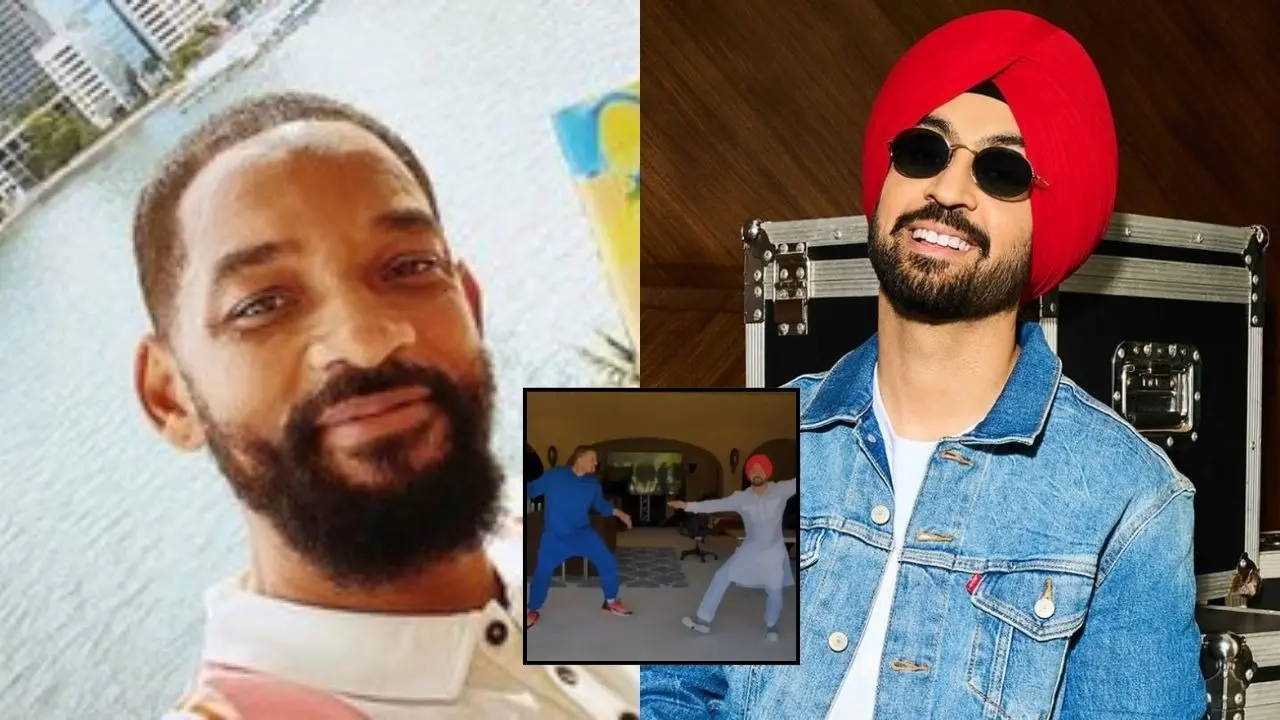 Diljit Dosanjh Gets Will Smith Grooving To Epic Punjabi Dhol Beats | Watch