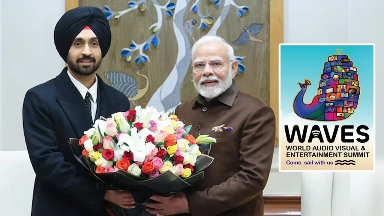 Diljit Dosanjh Highlights Challenges Indian Musicians Are Going Through, PM Modi Offers WAVES As Solution Diljit Dosanjh meets PM Narendra Modi.