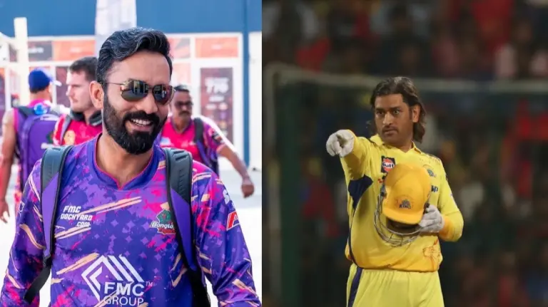 Dinesh Karthik and MS Dhoni