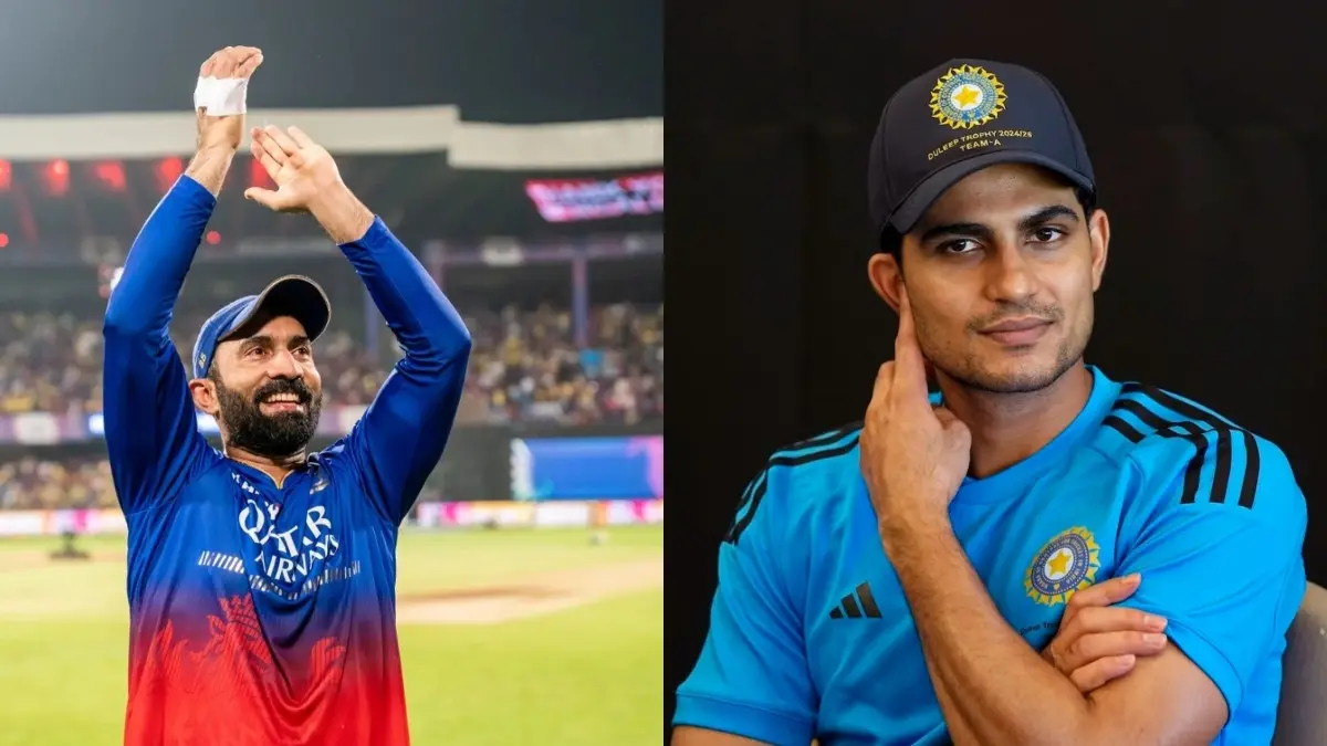 Dinesh Karthik and Shubman Gill