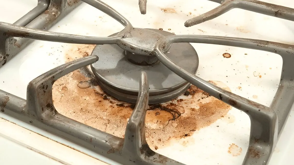 dirty kitchen gas cleaning homemade tips using lemon and baking soda rasoi ko saaf kaise rakhen