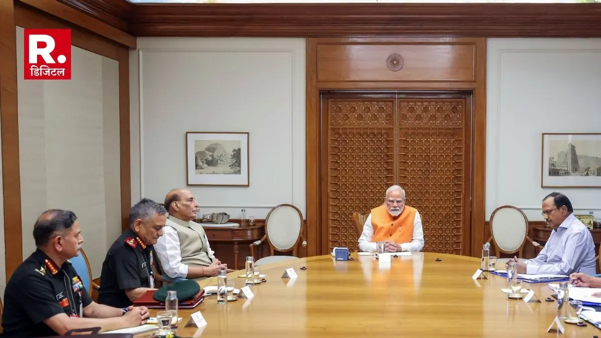 Discussion between CDS, NSA and the three army chiefs with PM Modi