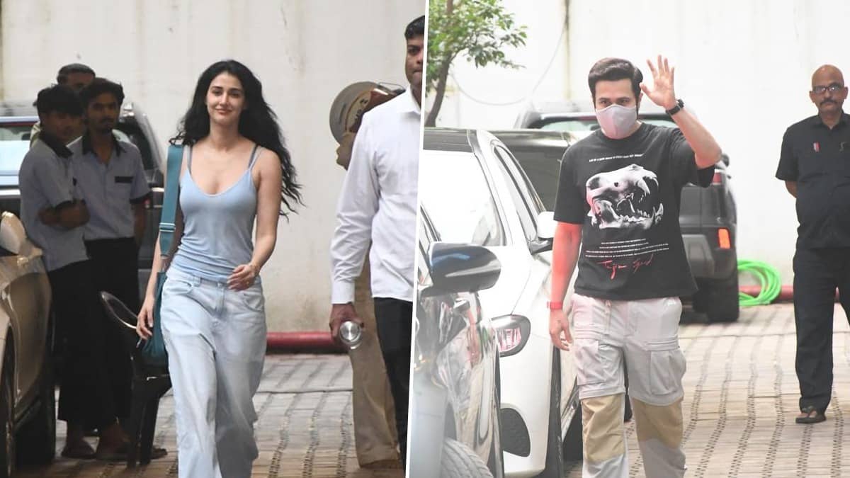 Disha Patani snapped with Emraan Hashmi as they prep for Awarapan 2