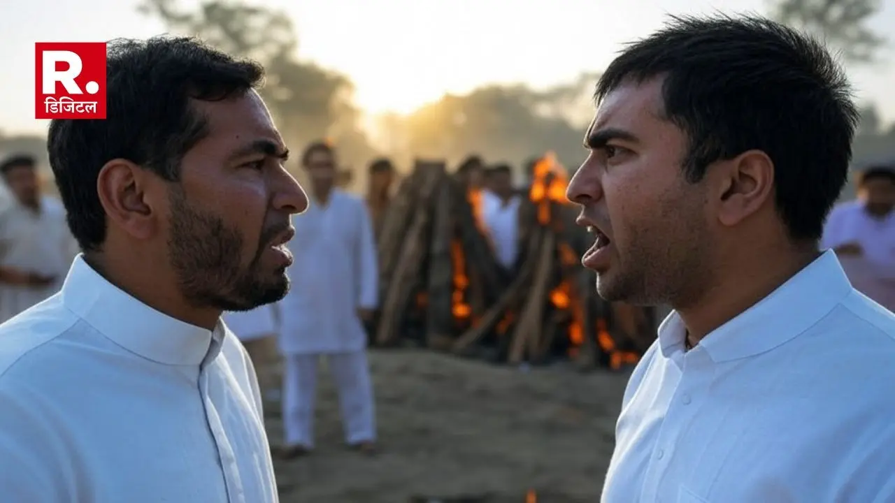 Dispute between father last rites son demands half dead body