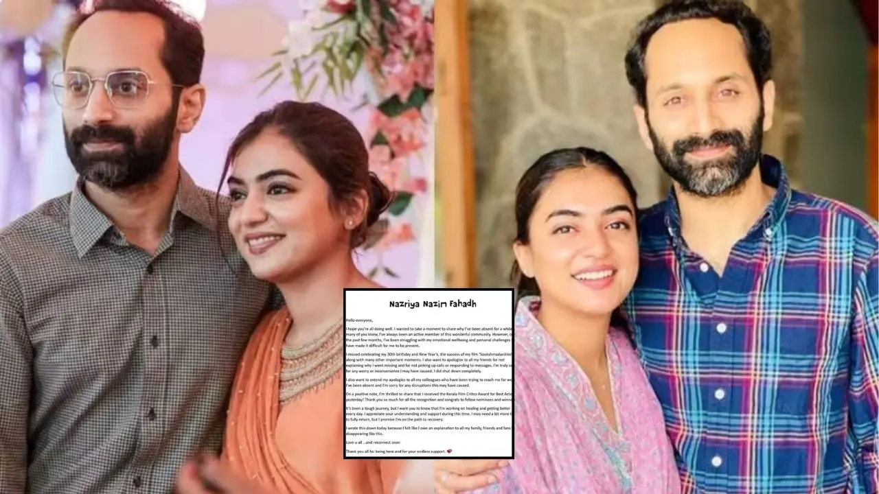 Divorce From Faahadh Faasil Or Ill Health? Nazriya Nazim's Explosive Note On 'Personal Struggles' Makes Netizens Speculate Divorce Or Ill Health? Netizens Speculate After Nazriya's Explosive Note