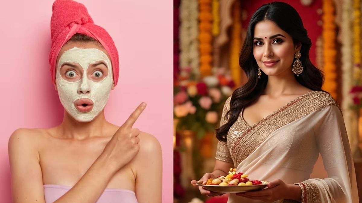 Diwali 2025 diy face pack for instant glowing skin at home chamakdar twacha ke upay