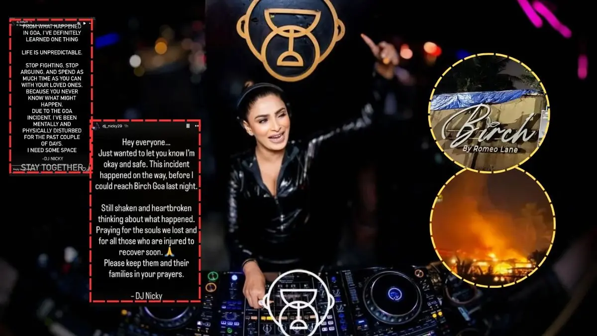 DJ Nicky pens a note after narrowly escaping Goa nightclub fire