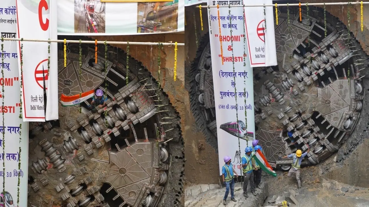 Delhi Metro Phase 4: DMRC Completes First 3 km Twin Tunnel Breakthrough ...