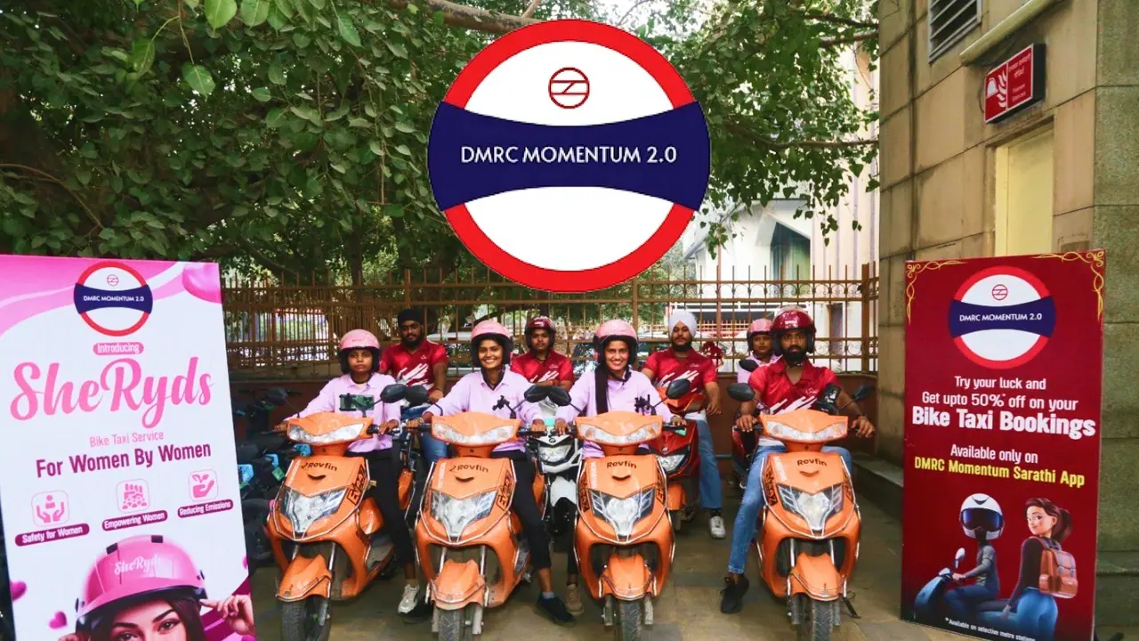 Delhi Metro Launches Bike Taxi Service For Commuters And Women Travellers DMRC Launches Bike Taxi Service For Commuters And Women Travellers