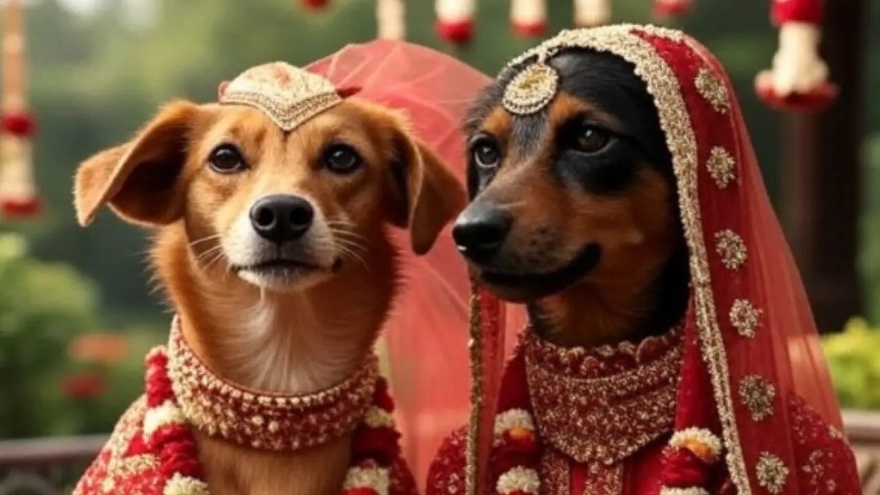 Dog wedding