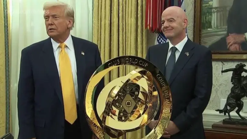 Donald Trump and Gianni Infantino