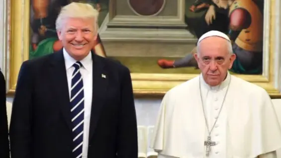 Donald Trump and Pope Francis