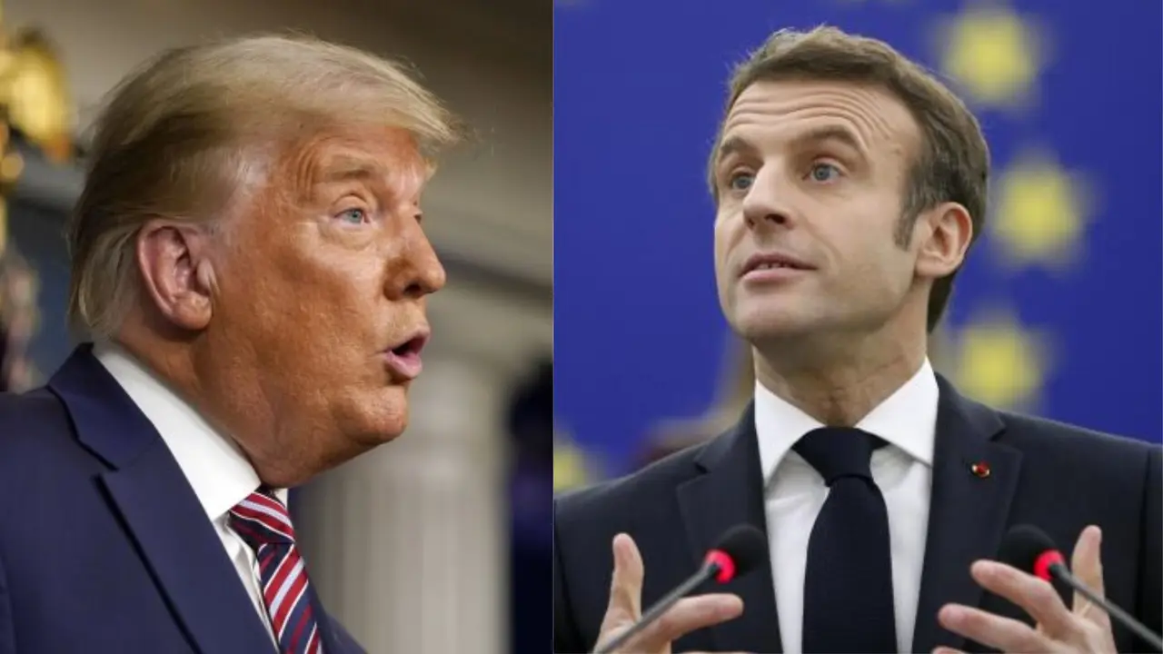 Donald Trump-Emmanuel Macron