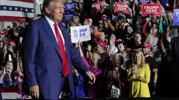 Trump Film 'The Apprentice' Finds Distributor, Will Open Before Election Donald Trump entering a rally