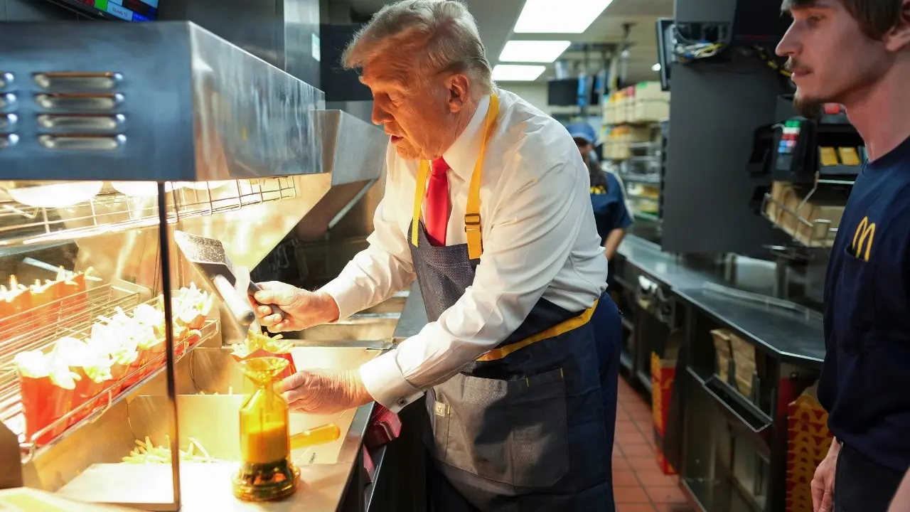 WATCH: Donald Trump Learns to Make French Fries at McDonald's, Sparks Memes Fest Donald Trump Making Fries