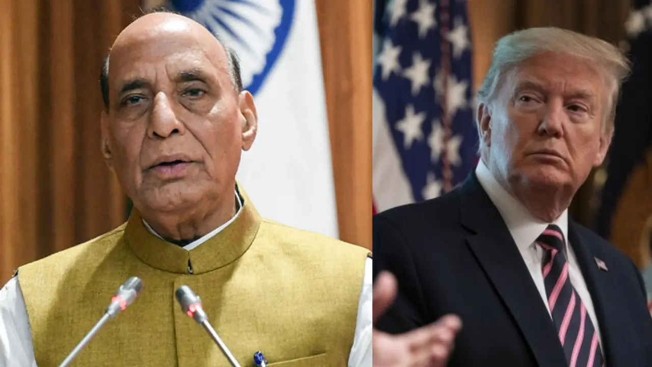 Donald Trump-Rajnath Singh