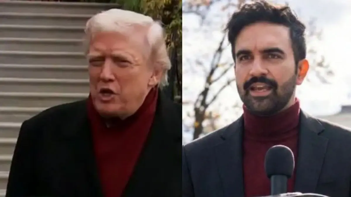 Donald Trump's New Winter Look Goes Viral, Netizens Say He's 'Copying' Zohran Mamdani's Style