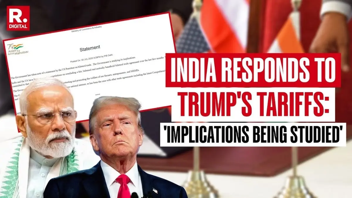 Govt Gives It Back To Donald Trump Over Tariffs, Says Will Take Necessary Steps To Secure Farmers, MSMEs And National Interests Donald Trump, Tariffs, India US trade