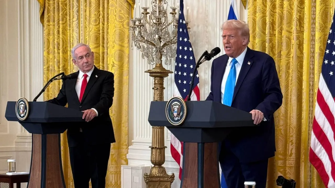 Donald Trump with Isreali PM Benjamin Netanyahu