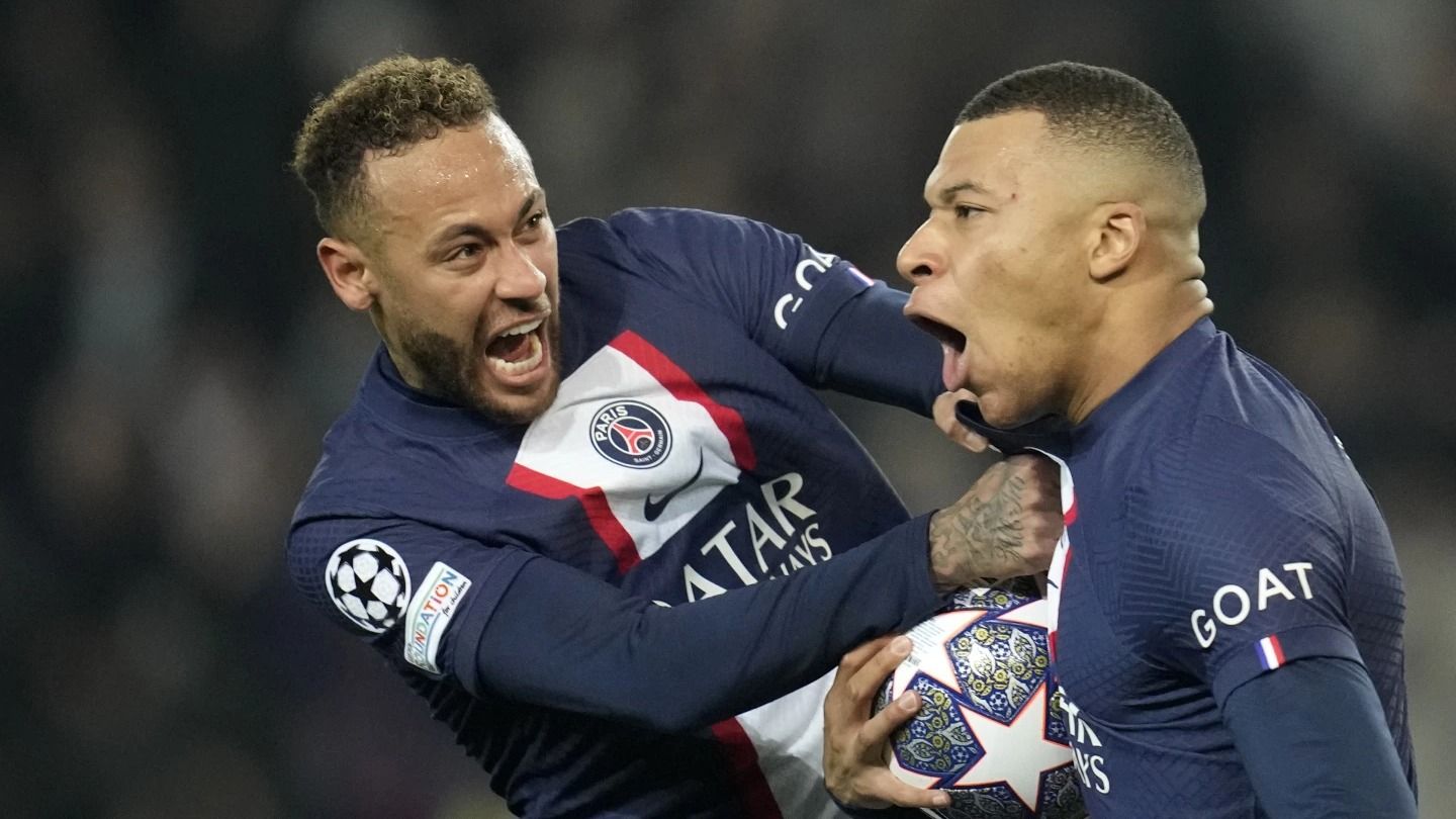 Neymar and Kylian Mbappe