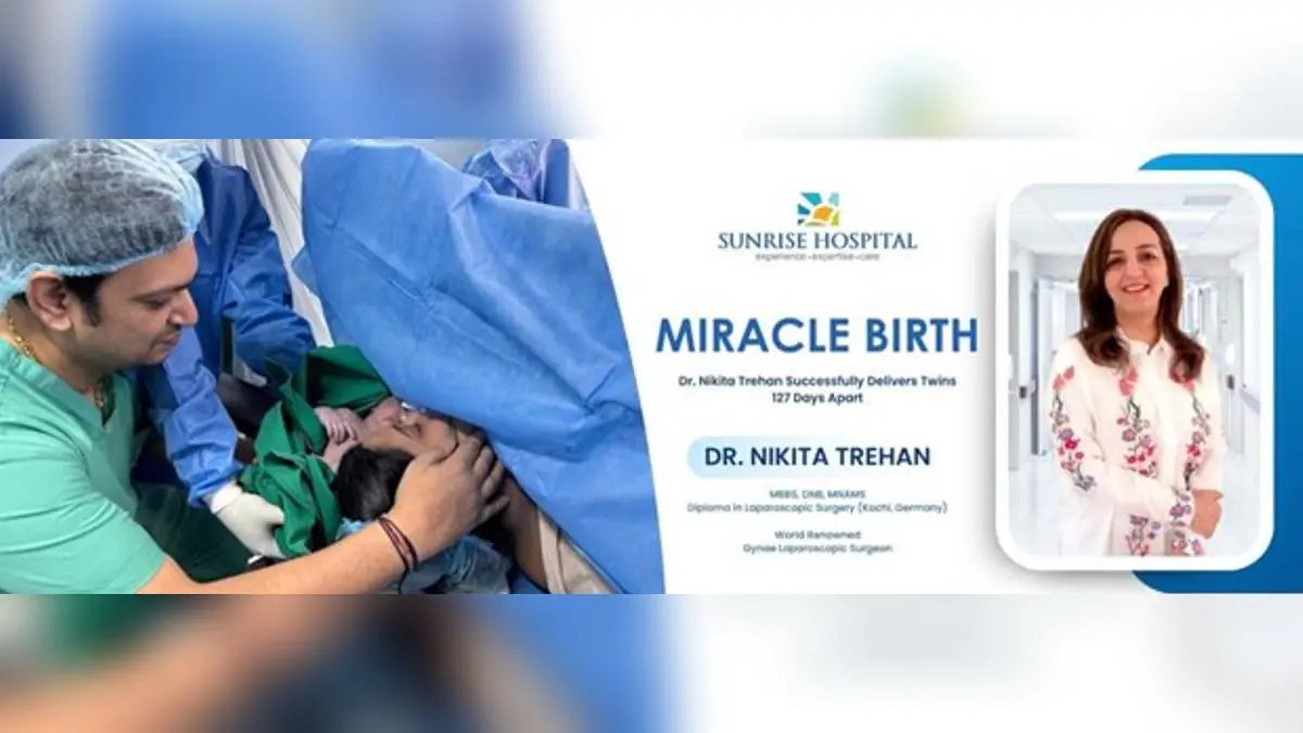 Dr. Nikita Trehan Delivers Twins 127 Days Apart in Rare Medical Feat