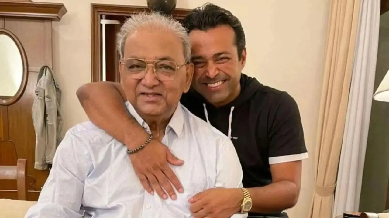 Dr. Vece Paes, Hockey Olympian and Father of Tennis Great Leander Paes, Dies at 80 Dr. Vece Paes (L) with his son Leander.