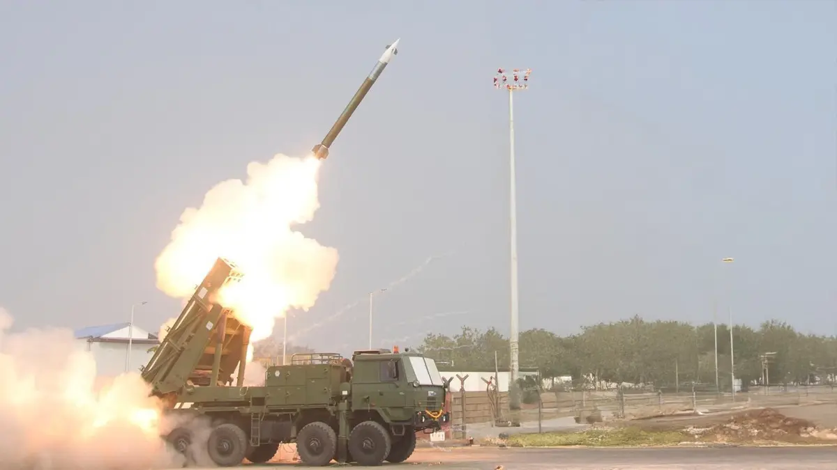 DRDO Successfully Conducts Maiden Flight Test of 120 Km Strike Range Pinaka Long Range Guided Rockets