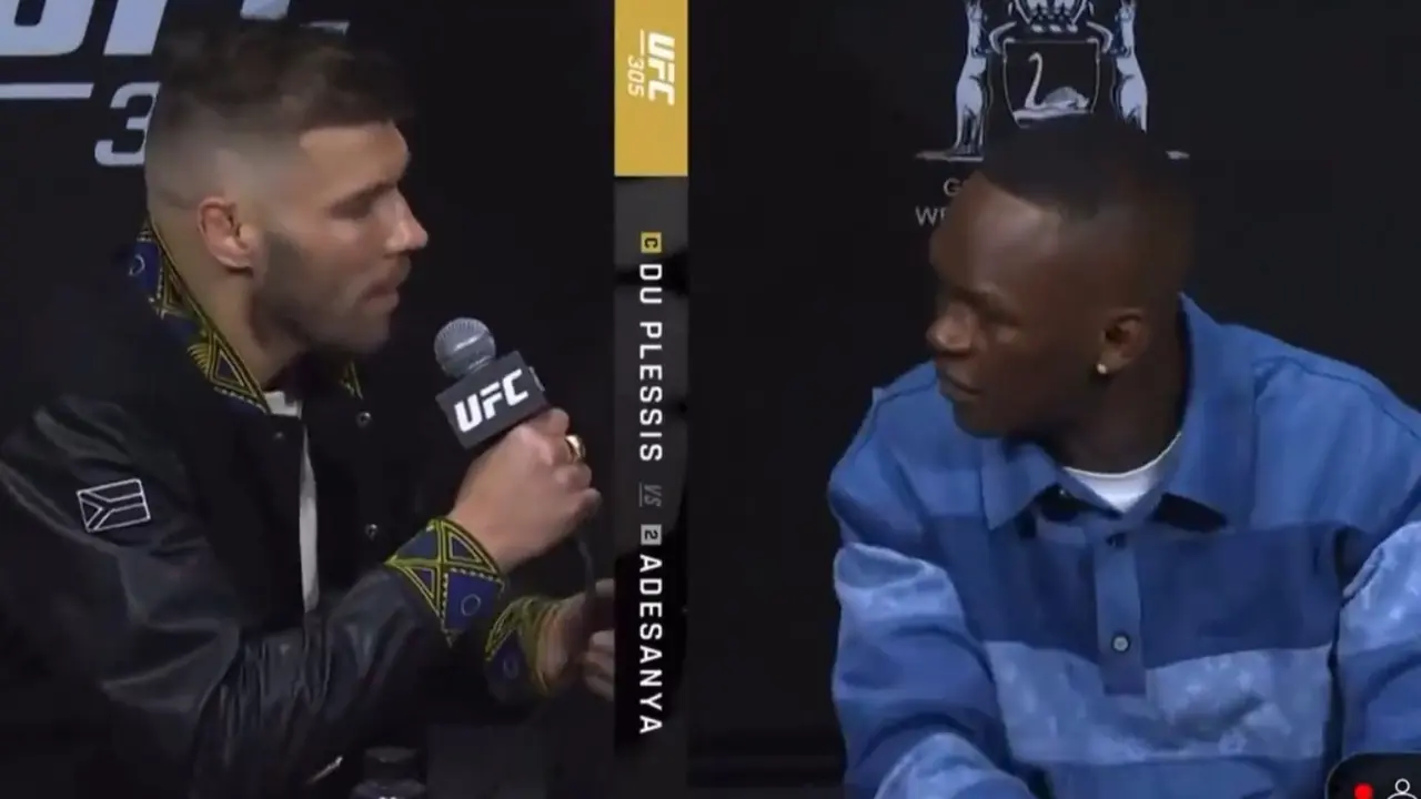 'Stop crying': DDP Taunts Israel Adesanya Following His Emotional Breakdown at UFC 305 Presser Dricus du Plessis vs Israel Adesanya