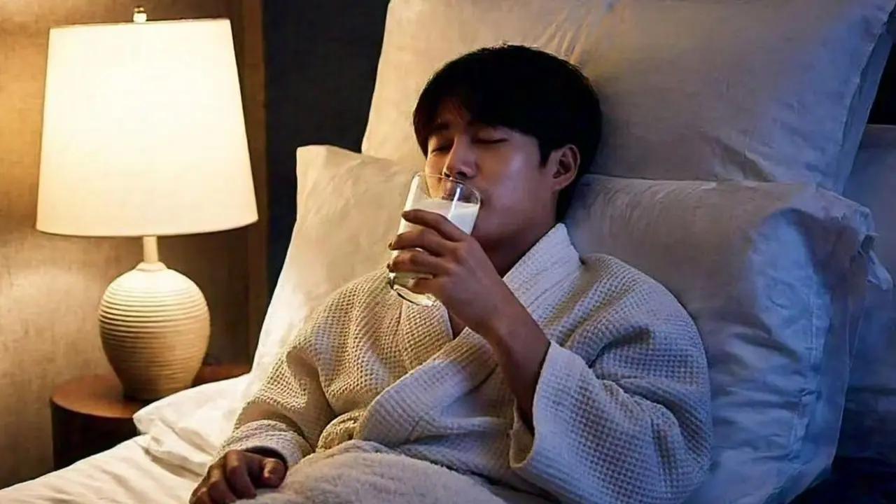 drinking milk at night