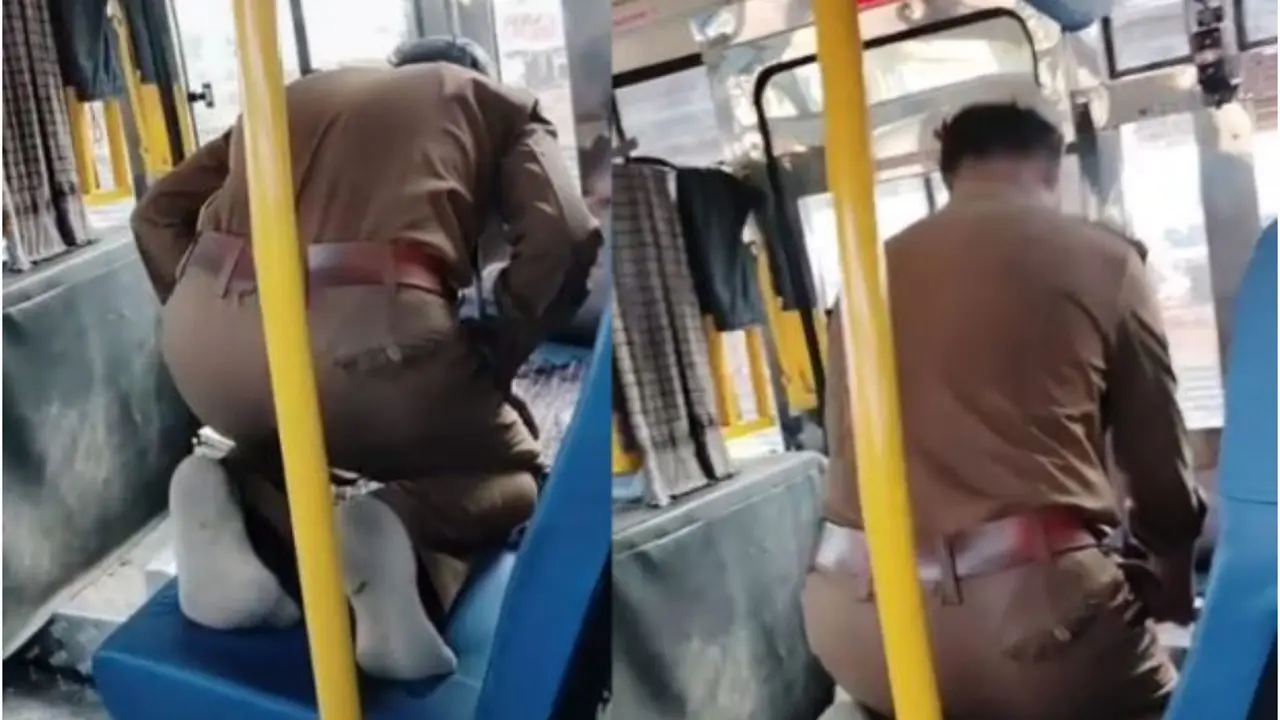 Driver Offers Namaz Inside Bus in Karnataka