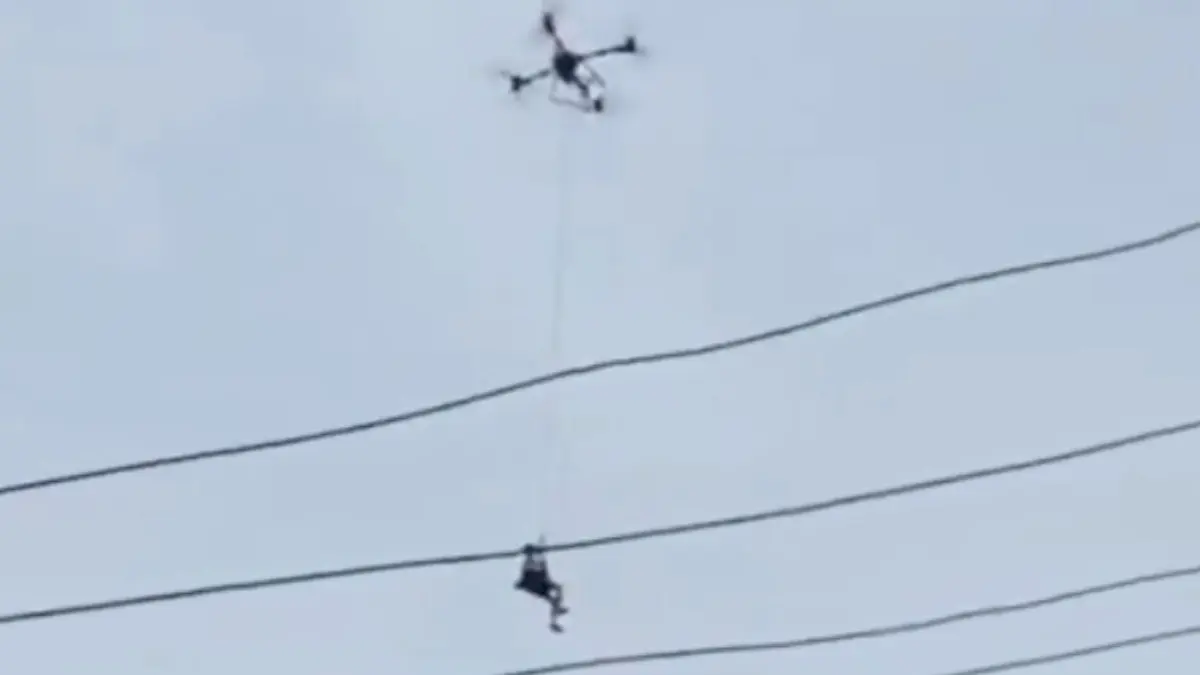 Drones evacuate flood-hit victims in China’s worst-hit areas.