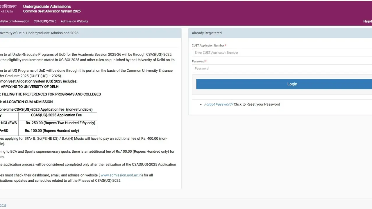 DU UG Admission 2025 First Allocation List Releasing Today at ugadmission.uod.ac.in, Know How to Check DU UG Admission 2025 First Allocation List Releasing Today
