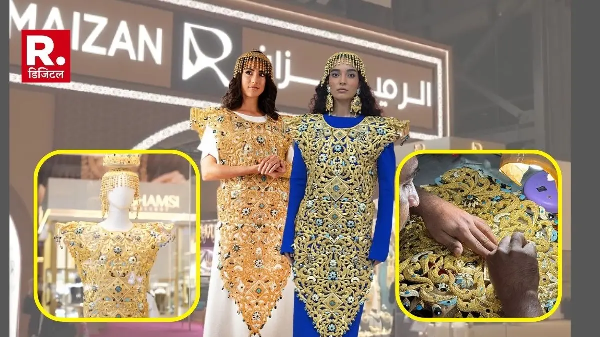 Dubai jewelers Al Romaizan created the world most expensive gold dress
