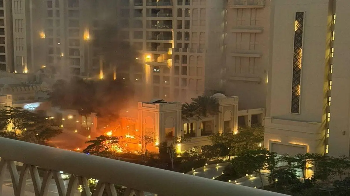 Dubai's Palm Jumeirah Hit By Iranian Missiles And Drones, 4 Injured Dubai's Palm Jumeirah Hit By Iranian Missiles And Drones, 4 Injured