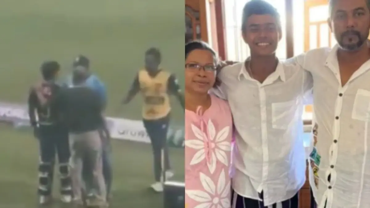 Sri Lanka Star Dinuth Wellalage's Father Dies Mid-Match, Video Of Sanath Jayasuriya Revealing Tragic News Goes Viral During Asia Cup 2025 Match vs Afghanistan | WATCH Dunith Wellalage