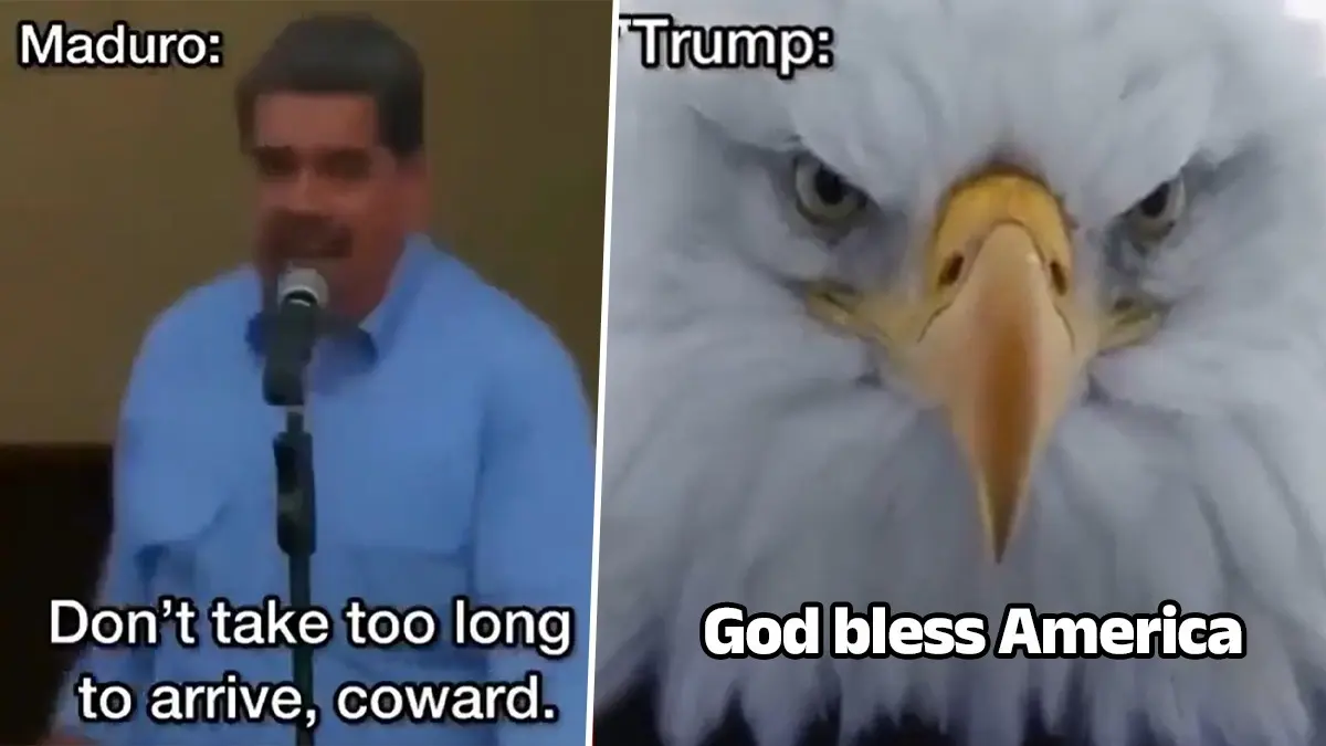 'Eagle' Trump Trolls Maduro With Old 'Come Get Me, Coward' Video | WATCH