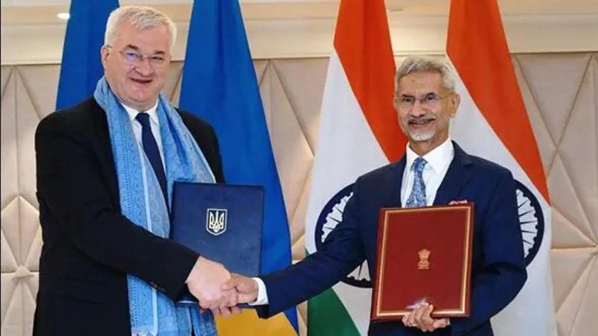 EAM Jaishankar Holds Talks With Ukrainian FM Andrii Sybiha, Reaffirming India's Push For Early Peace EAM Jaishankar Holds Talks With Ukrainian FM Andrii Sybiha, Reaffirming India's Push For Early Peace