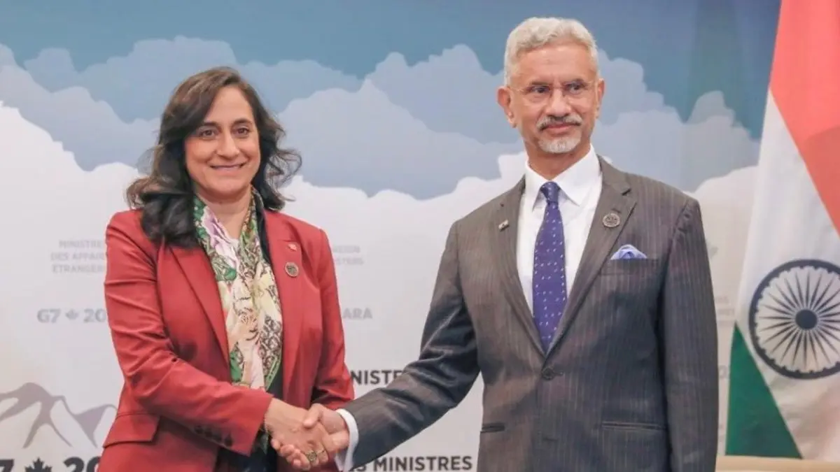 EAM Jaishankar Meets Canadian FM Anita Anand on G7 Foreign Ministers' Meeting Sidelines in Niagara, Discusses Roadmap to Boost Ties